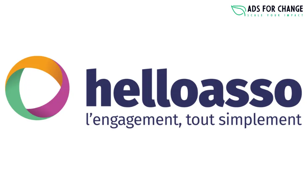 Visuel présentant les fonctionnalités et avantages de HelloAsso pour les associations : dons, adhésions, billetterie et boutique en ligne.
