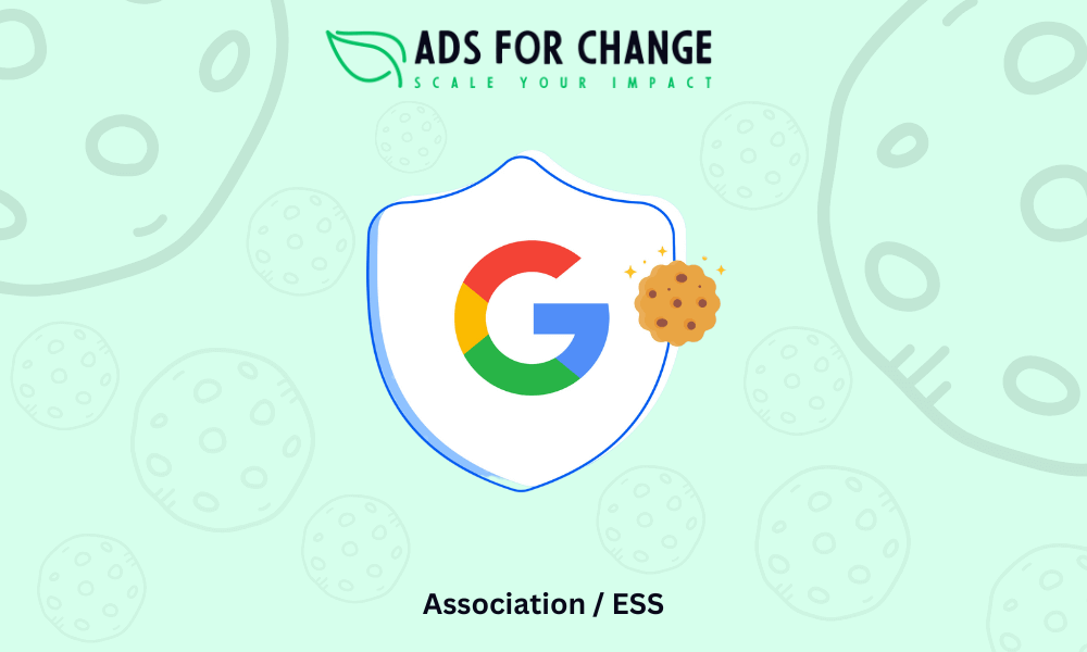 Logo Google Consent Mode avec icône de cookie, représentant la gestion des données pour les associations utilisant Ads for Change et Google Ad Grants.